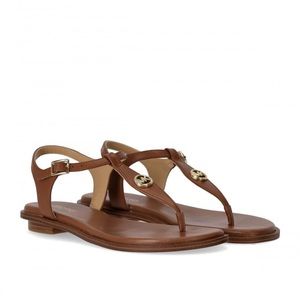 MICHAEL KORS SANDALS - MALLORY THONG TAN